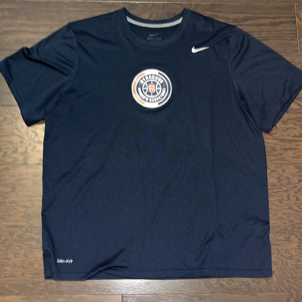 Blue Nike Dri Fit Syracuse Orange Orangemen Women’s Basketball Team T Shirt XL